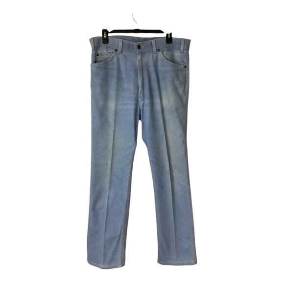 Vintage 70s Orange Tab Levi's Light‎ Blue Jeans Men's Size 36 x 31 (W 36 L 31) - Picture 1 of 6